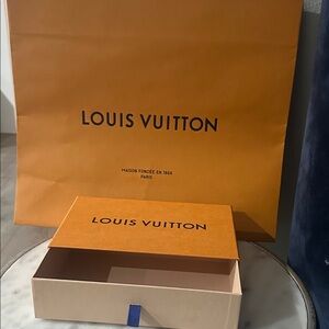 Louis Vuitton Signature Orange Box and Bag